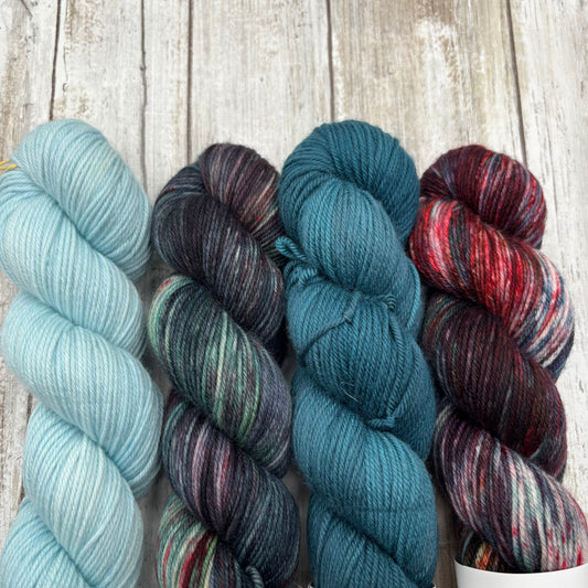 Seaspray, Slate, Sleigh Ride, Tartan 4 Pack