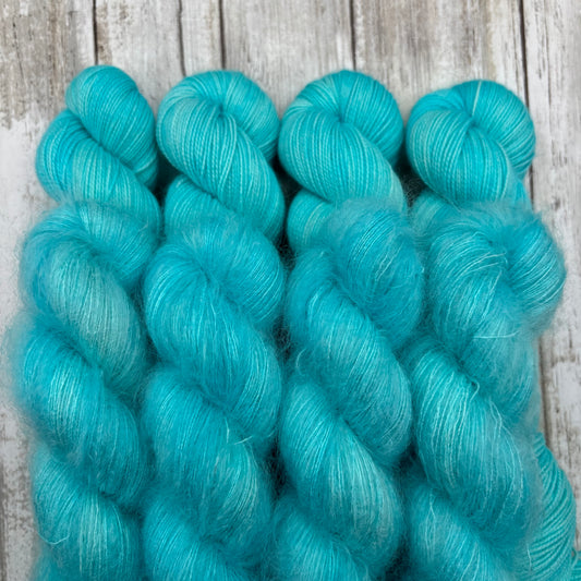 Fingering & Mohair Bright Blue 8 Pack
