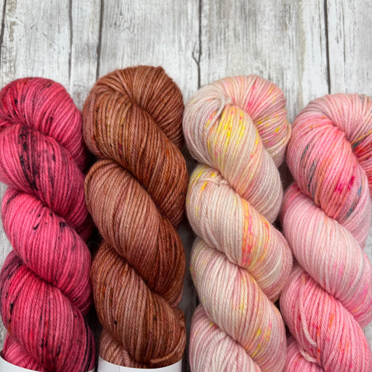 Antique Copper + 3 OOAK Pinks 4 Pack