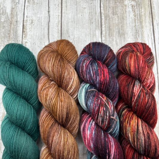 Evergreen, Truffle, Tartan, Saint Nic 4 Pack